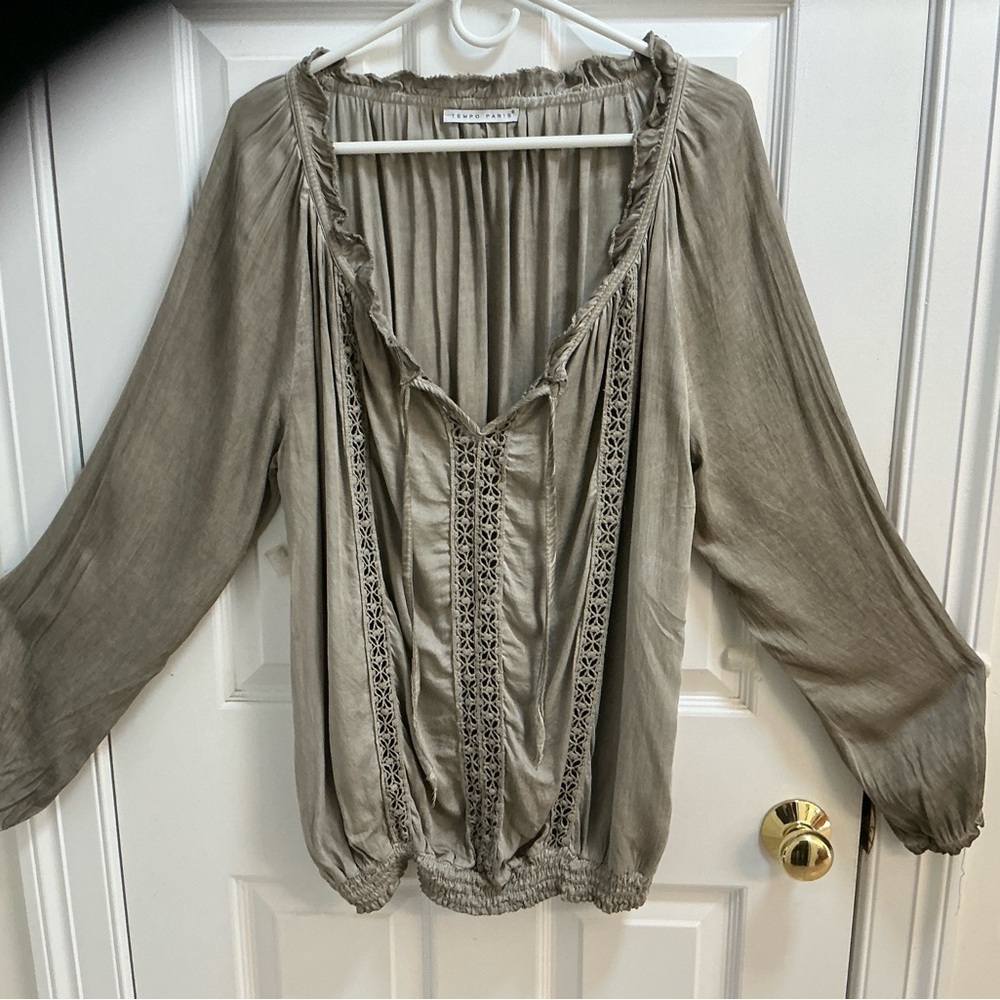 Tempo Paris Beautiful Blouse - Taupe